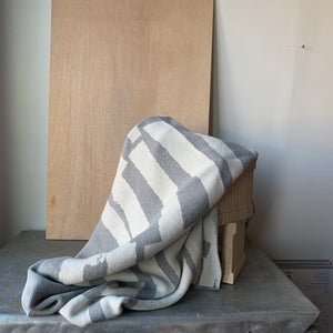 Scout Eco Throw in Grey by Suzy Pilgrim Waters for In2Green