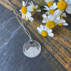 Ski Trail Photo Necklace by Everyday Artifact