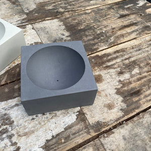 Square Concrete Incense Holder