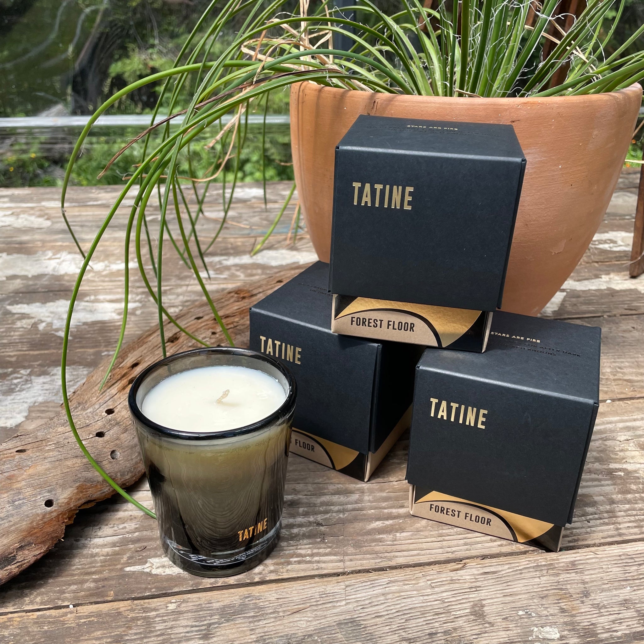 Stars are Fire Forest Floor Hand-Poured Candle by Tatine