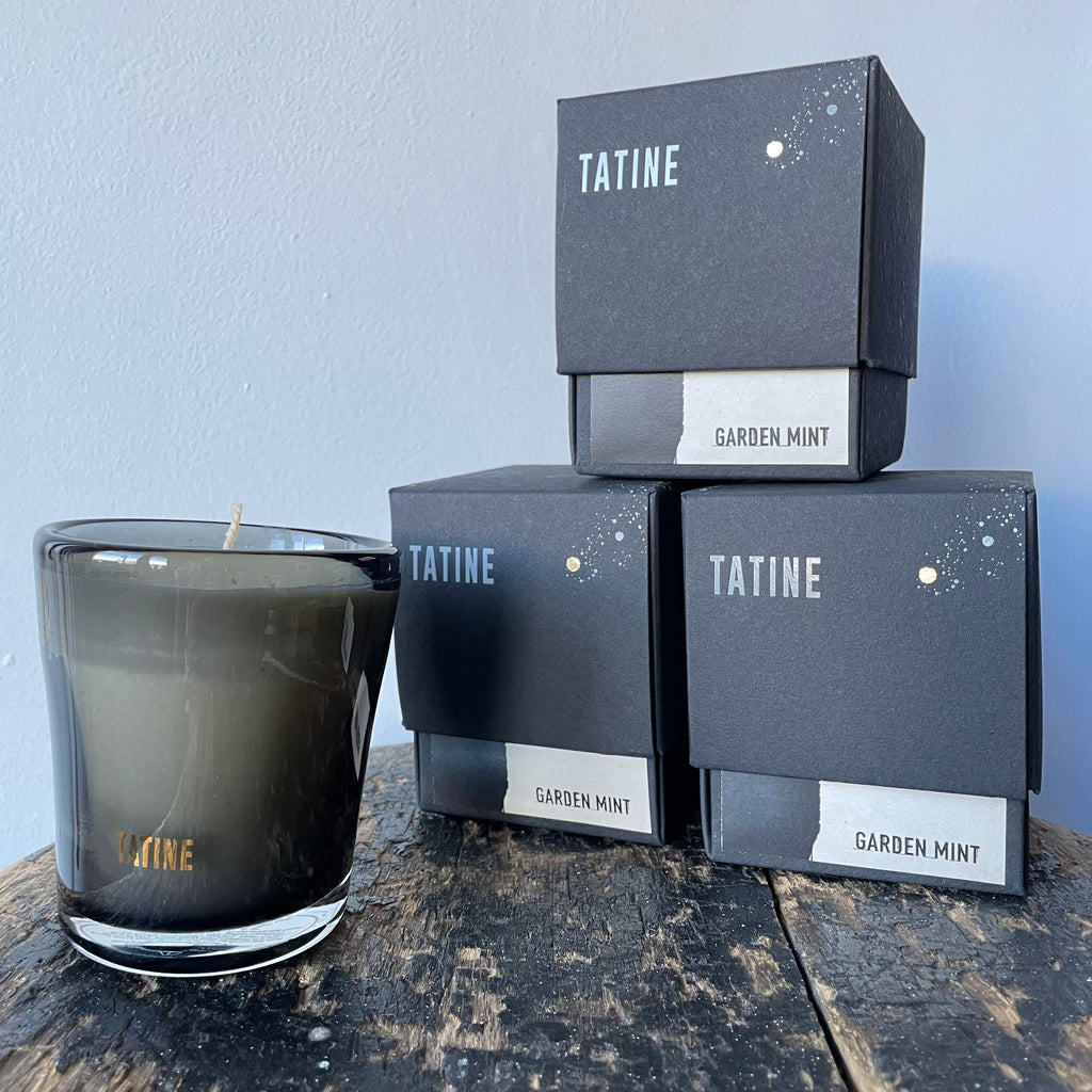 Stars are Fire Garden Mint Hand-Poured Candle by Tatine