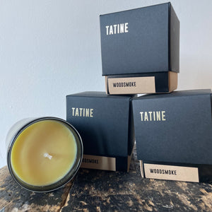 Stars are Fire Woodsmoke Hand-Poured Candle by Tatine