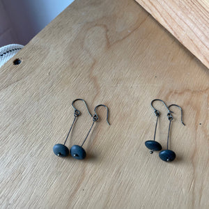 Stick Stone Bead Earrings by Lakestone Jewelry