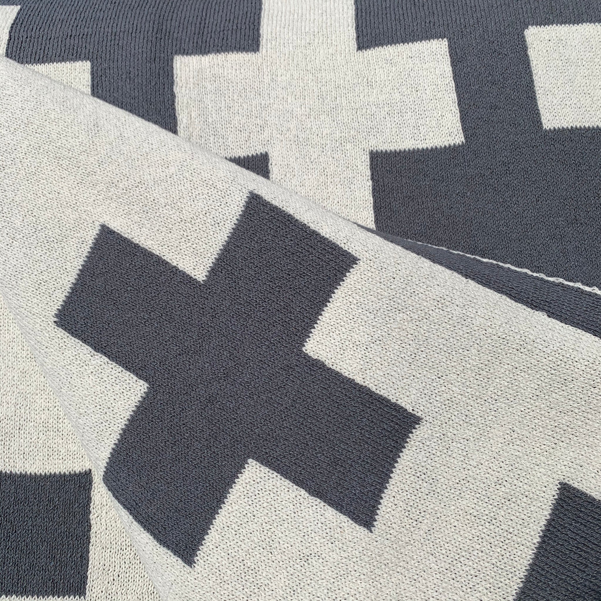 Swiss Cross Eco Throw by Jill Malek for In2Green