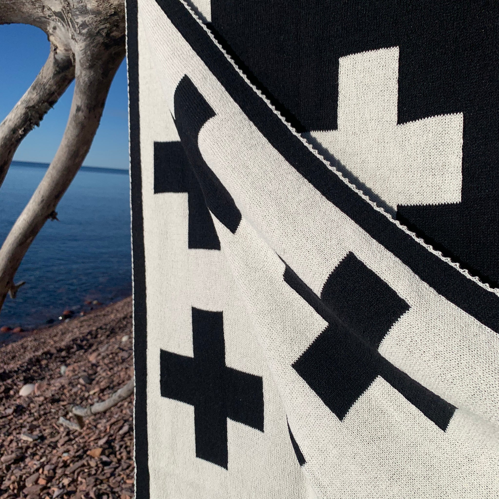 Swiss Cross Eco Throw by Jill Malek for In2Green
