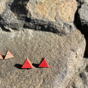 Triangle Stud Earrings by Bird of Virtue