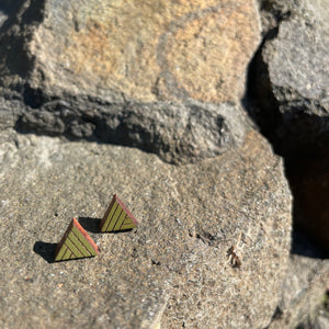 Triangle Stud Earrings by Bird of Virtue