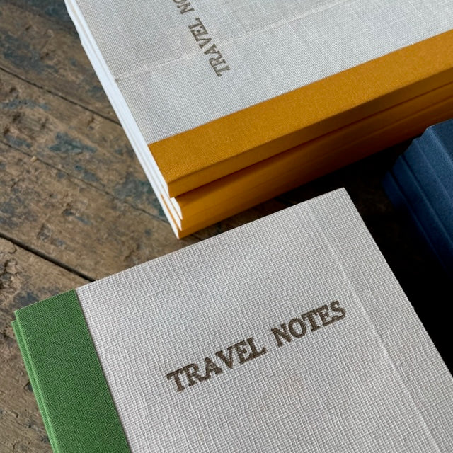 Vintage Linen Map Travel Notebook by Sukie