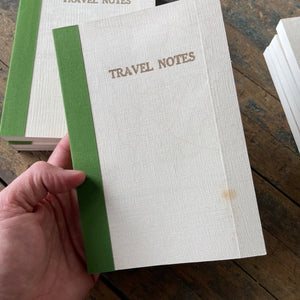 Vintage Linen Map Travel Notebook by Sukie