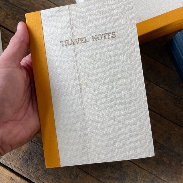 Vintage Linen Map Travel Notebook by Sukie