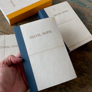 Vintage Linen Map Travel Notebook by Sukie