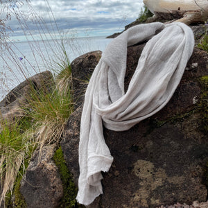 Wool Cloud Scarf in Fog by Scarfshop