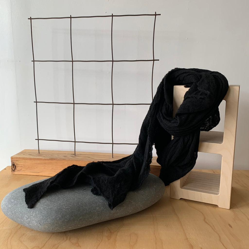 Wool Cloud Scarf in Soot by Scarfshop