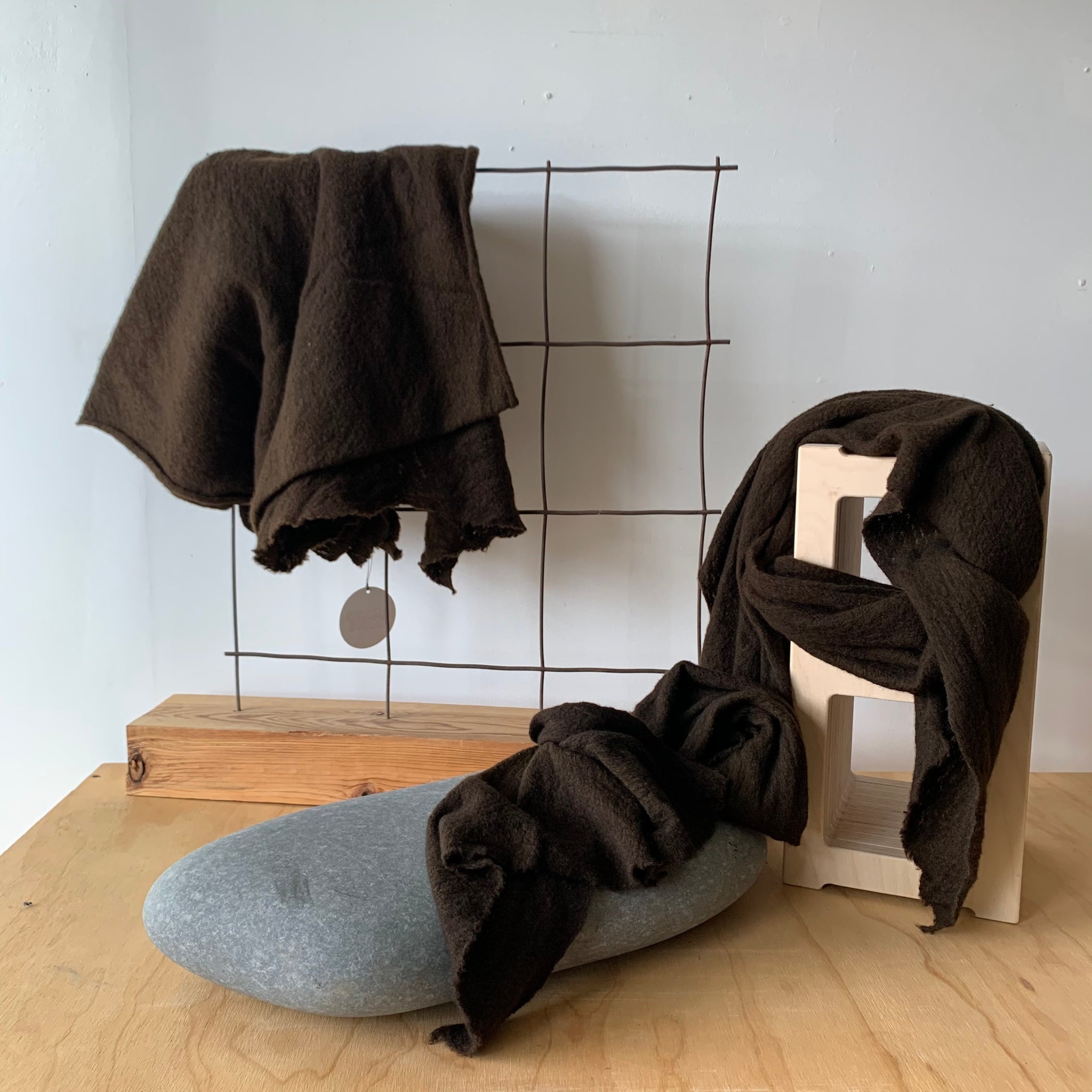 Wool Cloud Scarf in Umber by Scarfshop
