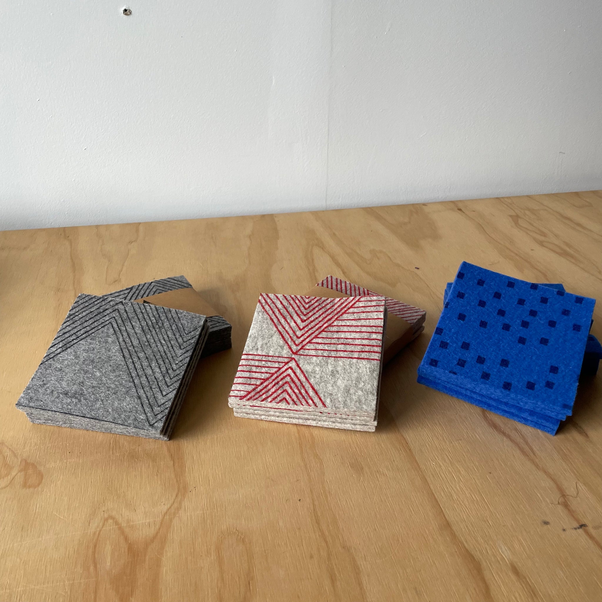 Wool Felt Coasters by Olga Joan