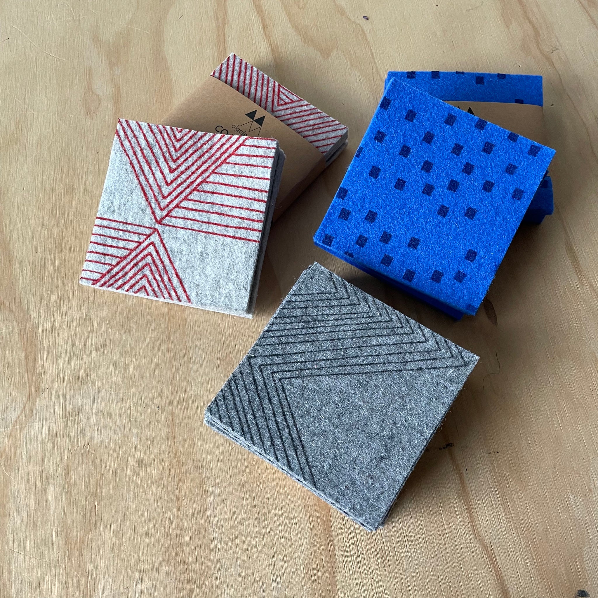 Wool Felt Coasters by Olga Joan
