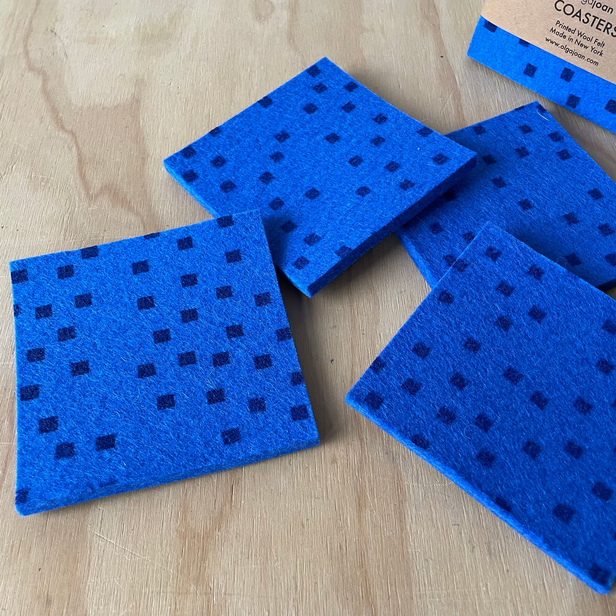 Wool Felt Coasters by Olga Joan