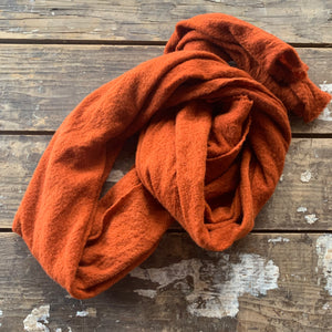 Wool Cloud Scarf in Cayenne by Scarfshop - Upstate MN 