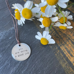 You Are Doing a Good Job Photo Necklace by Everyday Artifact
