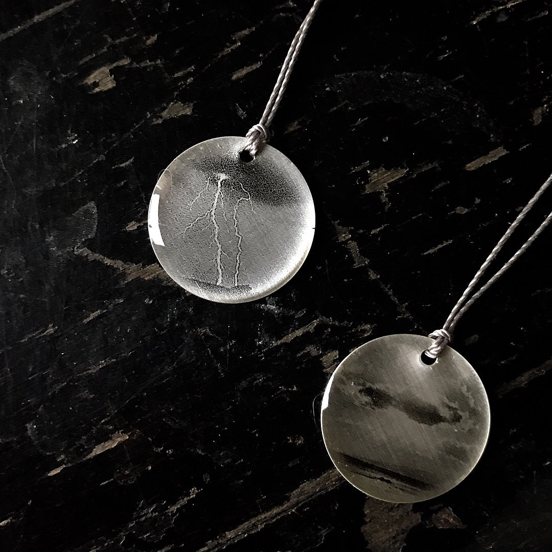 Lightning Photo Necklace by Everyday Artifact - Upstate MN 