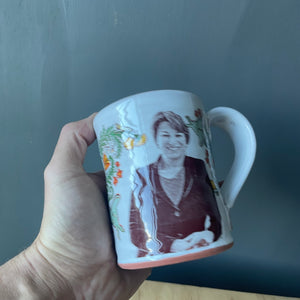 Amy Klobuchar Decorated Ceramic Mug by Justin Rothshank